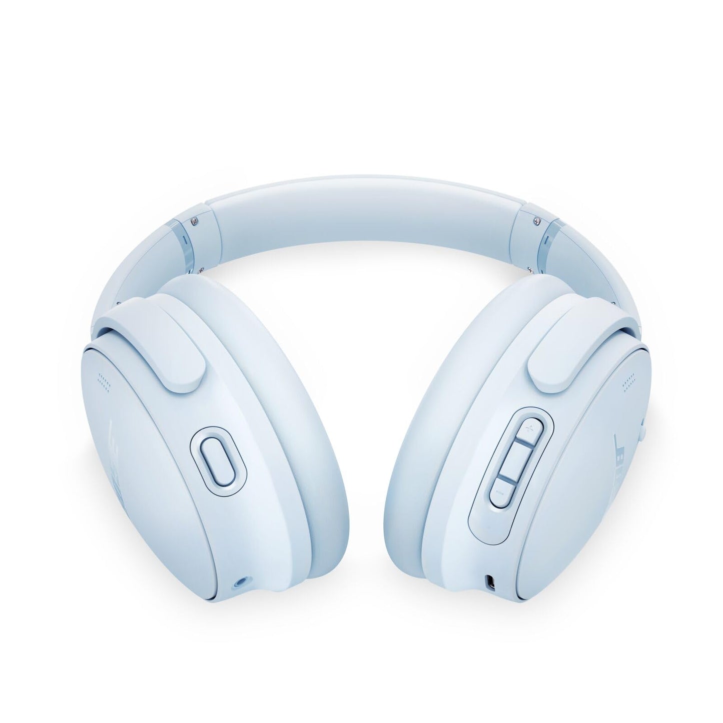 Bose QuietComfort wireless headphones with microphone and noise canceling, Bluetooth over-ear headphones, audiophile headphones, on-ear headphones with noise canceling, up to 24 hours of battery life, ice blue - 884367-1800
