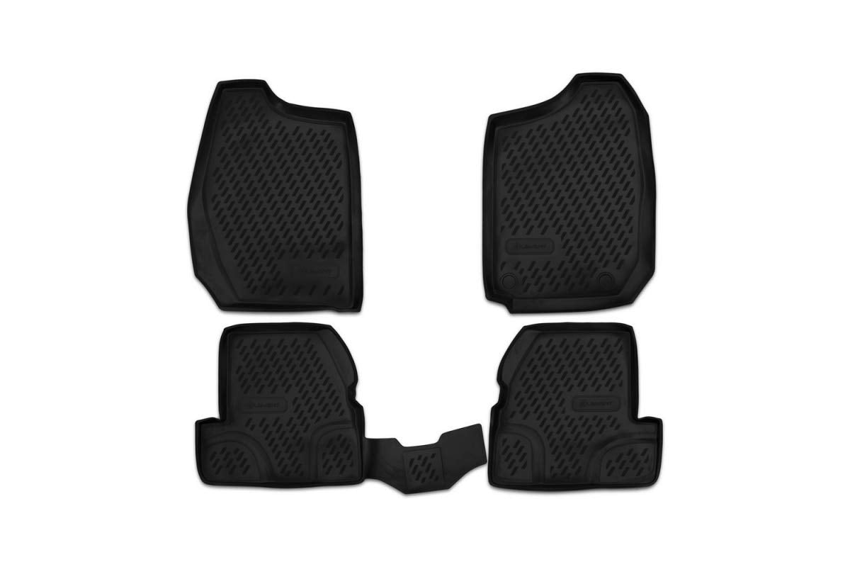 Element 3D rubber floor mats suitable for Suzuki Jimny | 2019-> | 100% custom-fit all-weather floor mats made of TPE, high edge, waterproof, non-slip, odorless - SUZUKI