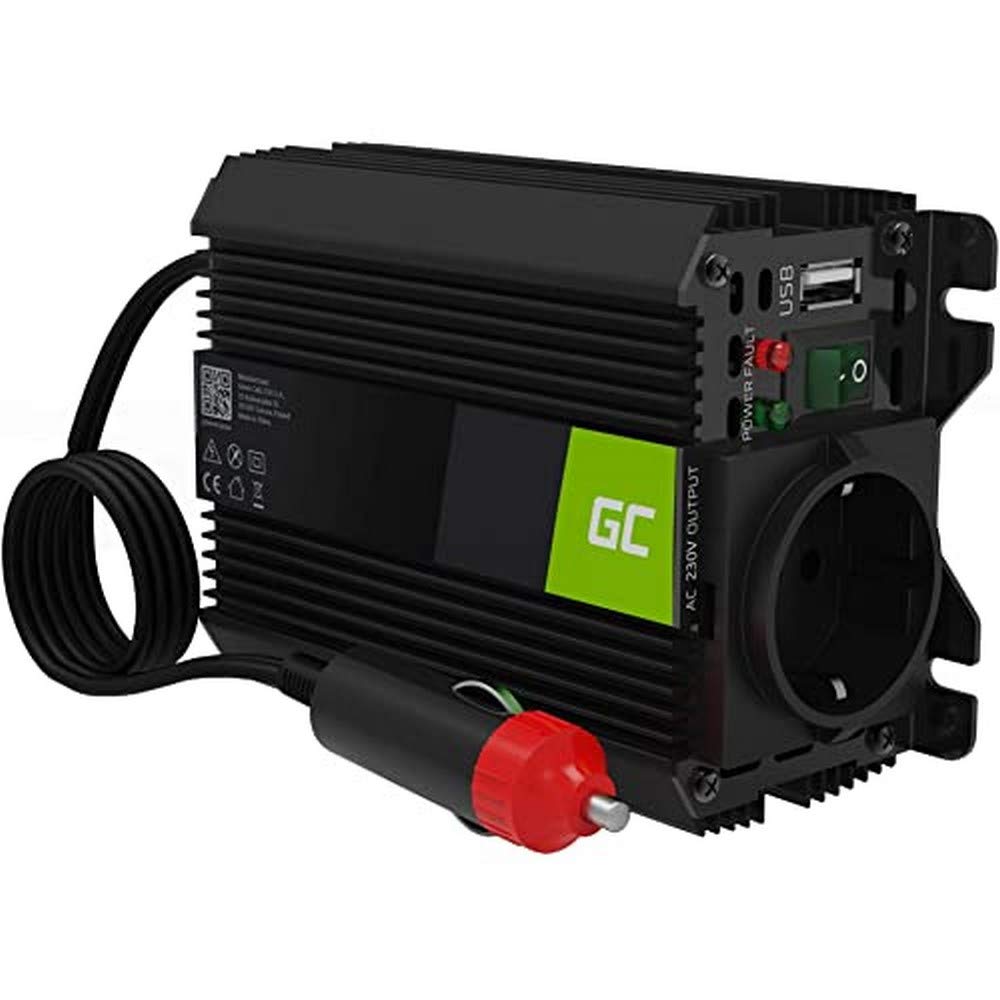 Green Cell PRO 150W/300W 12V to 230V Sine Wave Volt Car Voltage Converter Inverter Power Solar Inverter DC AC Converter Current Converter Caravan Car Modified Sine