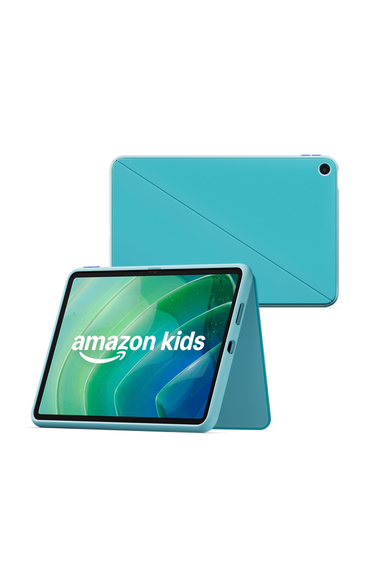 Amazon Kids Tablet 11 (latest Gen), suitable for ages 6 and up, 11-inch display with 2.5K resolution, all-day battery life, 1 year of Kids+ with videos, apps, games & books, including a slim case (Turquoise) - TR24E7