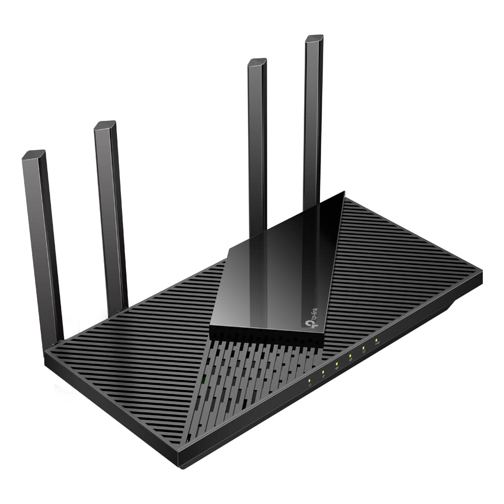 TP-Link Archer AX55 Wi-Fi 6 WLAN router, 2402 Mbit/s 5 GHz, 574 Mbit/s 2.4 GHz, 4 × Gigabit LAN ports, 1 × USB 3.0 port, does not support DSL function