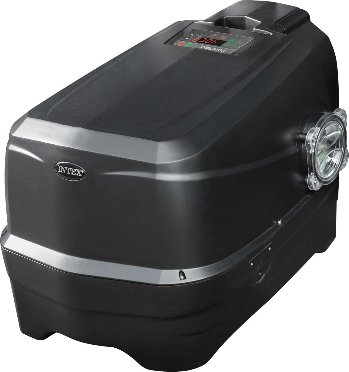 Intex 28458 - Inflatable whirlpool PureSpa Jet&Bubble Deluxe, 4 people, 120 jets, heating, black, 201x71 cm