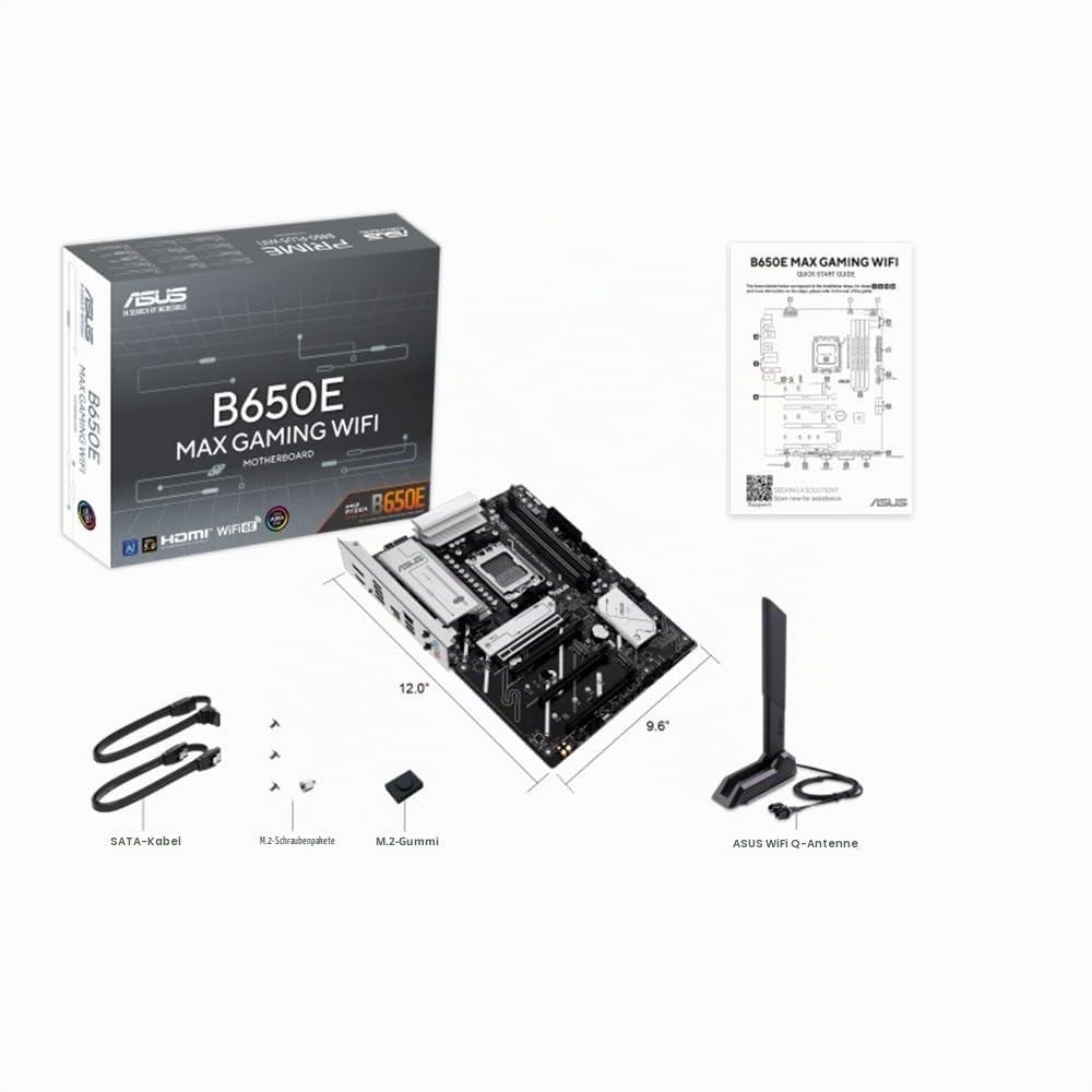 ASUS B650E MAX Gaming WiFi motherboard socket AMD AM5 - 90MB1LD0-M0EAY0