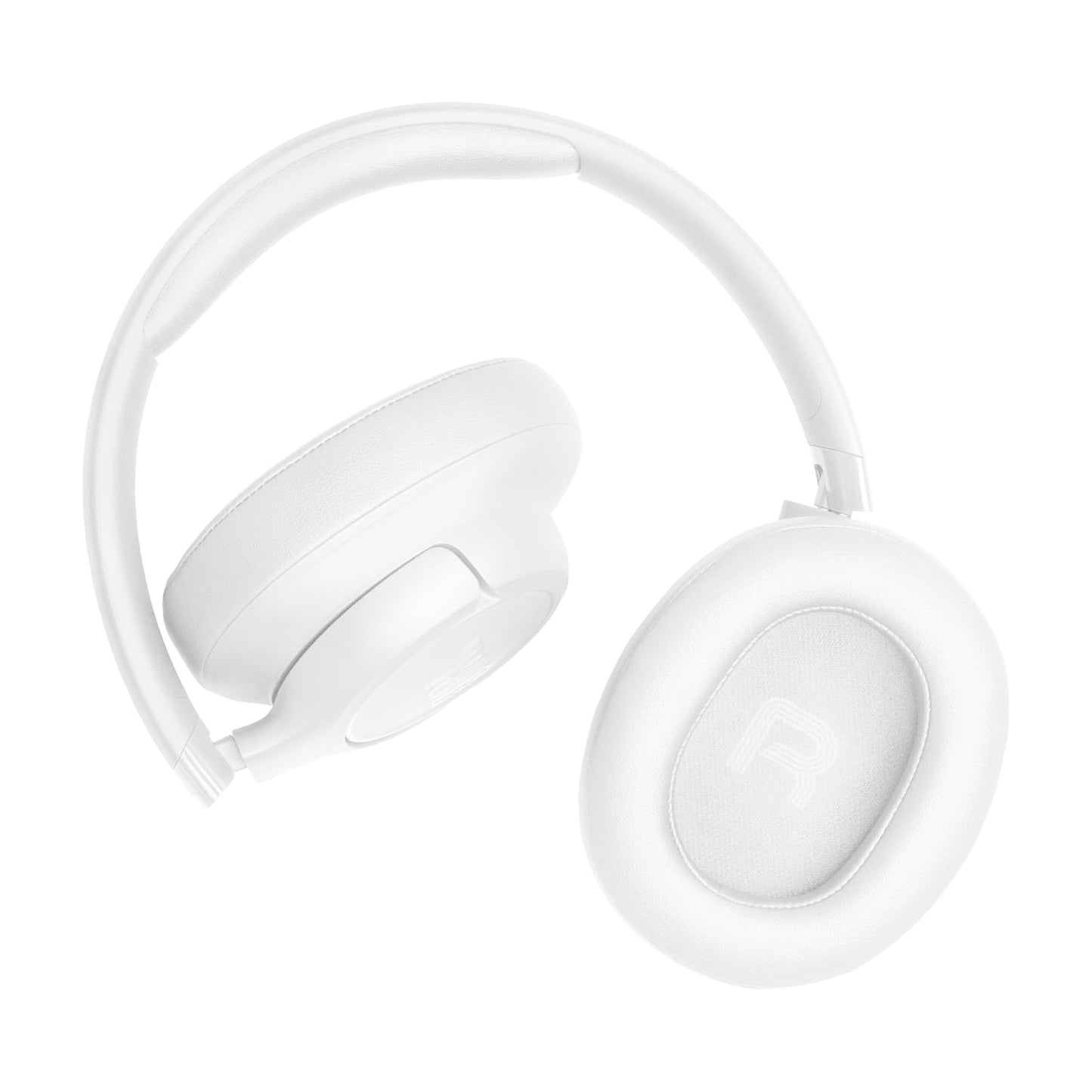 JBL Tune 730 BT Wireless Over-Ear Headphones with JBL Pure Bass Sound, Up to 76 hours of music playback, Bluetooth 6.0, lightweight, foldable design, Google Fast Pair, Microsoft Swift Pair, White - JBLT730BTWHT