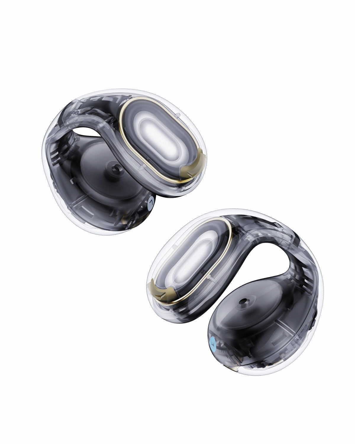 soundcore C30i by Anker, open-ear earbuds, clip-on headphones, lightweight design, stable hold, removable clips, intensive sound, 30h playback, IPX4 water protection for sports/gym - A3330