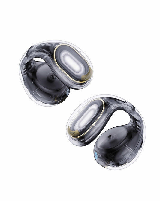 soundcore C30i by Anker, open-ear earbuds, clip-on headphones, lightweight design, stable hold, removable clips, intensive sound, 30h playback, IPX4 water protection for sports/gym - A3330