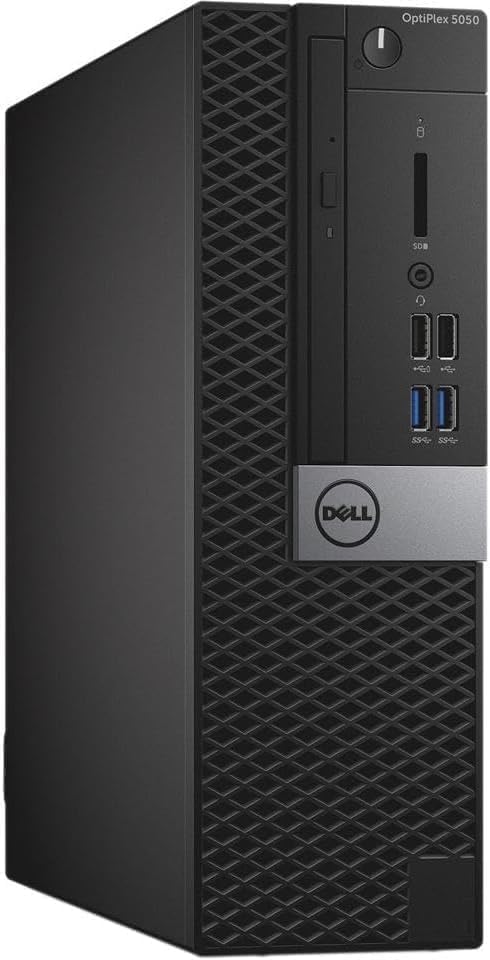 Dell Optiplex 5050 SFF Desktop PC, Intel Core i5-7500, 8 GB RAM, 256 GB SSD, WLAN, Bluetooth, US Layout, Windows 11 Pro (Refurbished)