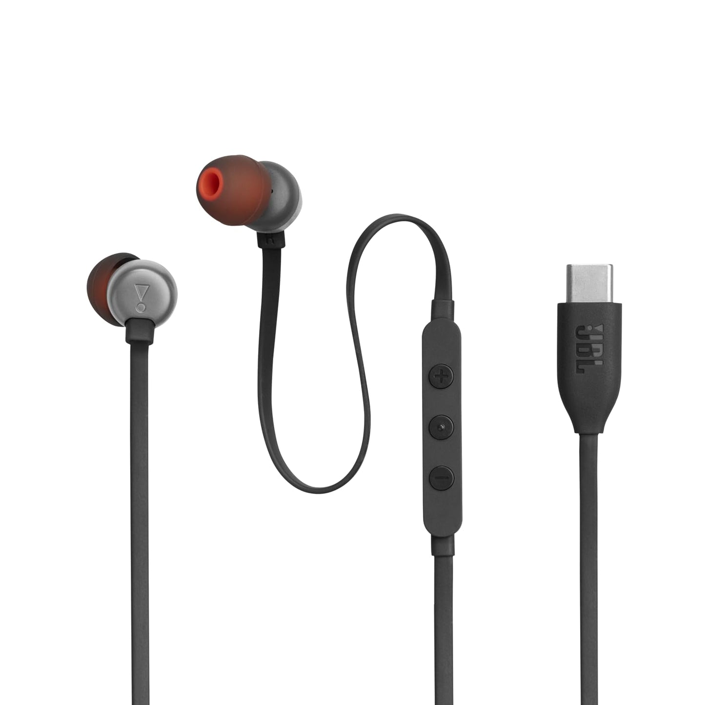 JBL Tune 310 C Headphones - Wired in-ear headphones with JBL Pure Bass Sound, microphone and USB-C port - Black - JBLT310CBLK