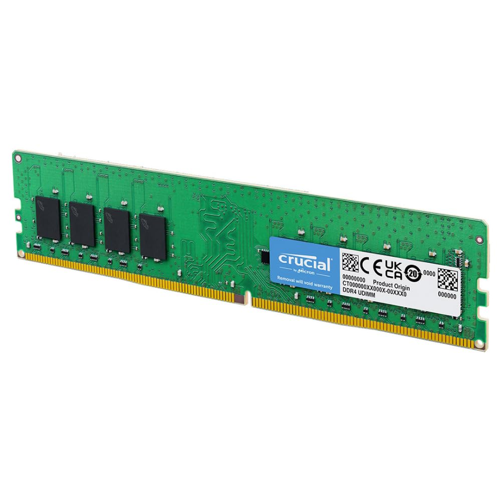 Crucial RAM 16GB DDR4 3200MHz CL22 (2933MHz or 2666MHz) Desktop Memory CT16G4DFRA32A