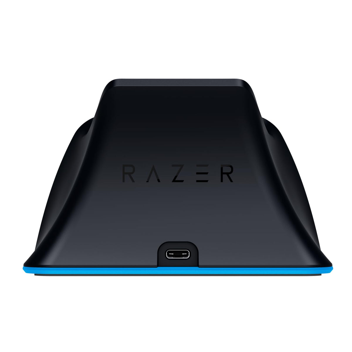 Razer Fast Charging Station - Fast charging station for PS5 wireless controllers (Fast charging, Curved shell design, One-handed operation, Charging via USB) Blue - RC21-01900400-R3M1