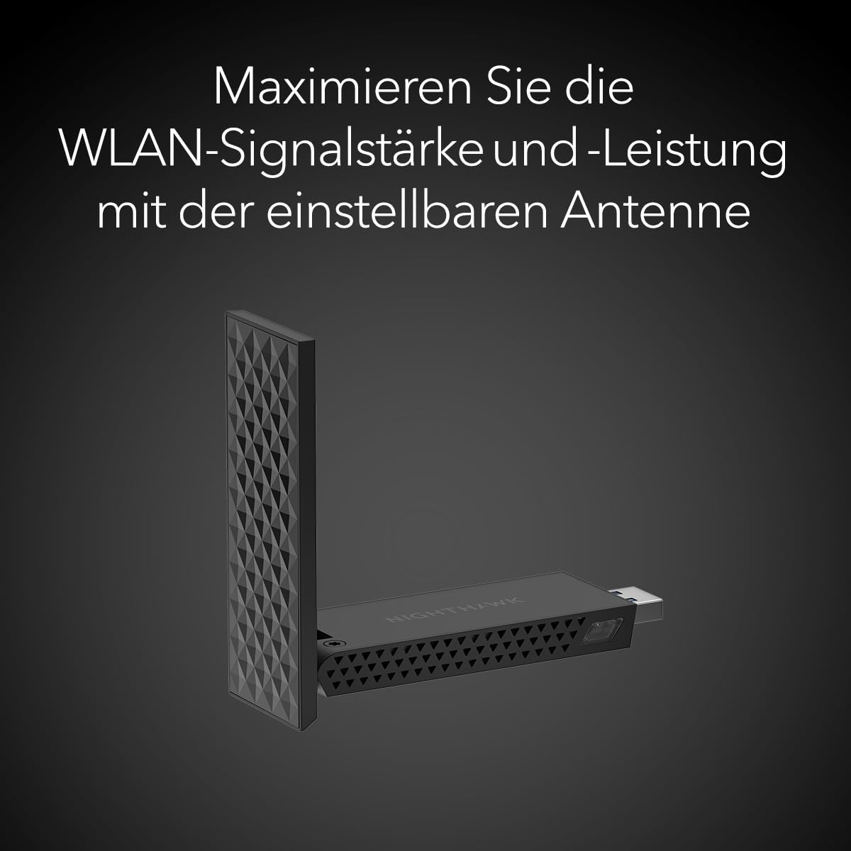 NETGEAR Nighthawk WiFi 7 USB 3.0-Adapter (A8500) – BE5000 Tri-Band Wireless Gigabit Speed (până la 5 Gbit/s) Funcționează cu orice router sau sistem Mesh WiFi 7 sau 6 6E – Pentru PC-uri cu Windows - A8500-100PES