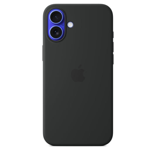 Apple iPhone 16 Plus Silicone Case with MagSafe - Black  - MYY93ZM/A