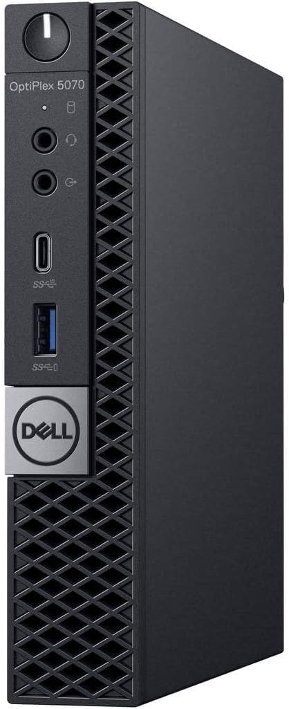 Dell Optiplex 5070 Mini Desktop Computer, Intel Core i5-8500, 8GB RAM, 256GB SSD, WiFi, Bluetooth, US QWERTY Keyboard, Windows 11 Pro (Renewed)