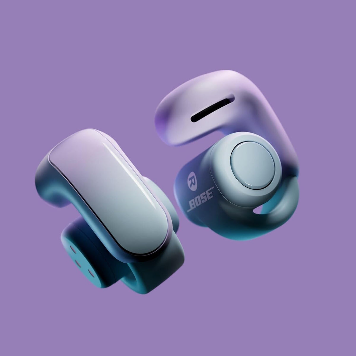 Bose Ultra Open Earbuds with Bluetooth and OpenAudio technology, Clip On headphones, wireless Open Ear earbuds, immersive audio, up to 48 hours battery life, Light Lilac - Limited Edition - 881046-0700