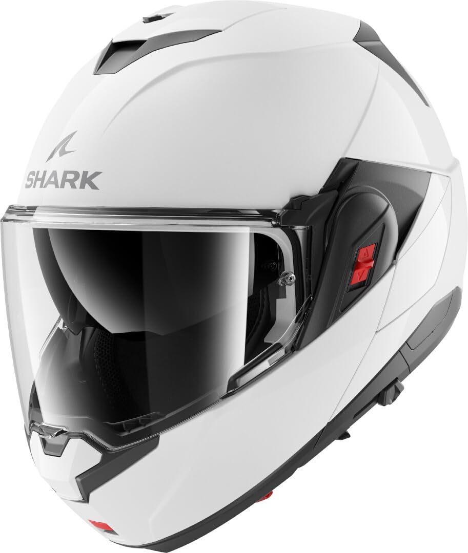 SHARK, Casca modulară pentru motocicletă OXO BLANK Pearly White W05, XXL - HE8700EW05XXL