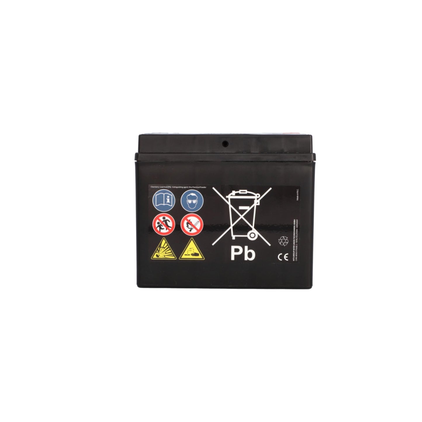 CARTEC motorcycle battery YTX12-BS 12Ah, 240A, gel technology motorcycle starter battery, original equipment manufacturer quality, cycle-proof, storable, maintenance-free, black - 11075