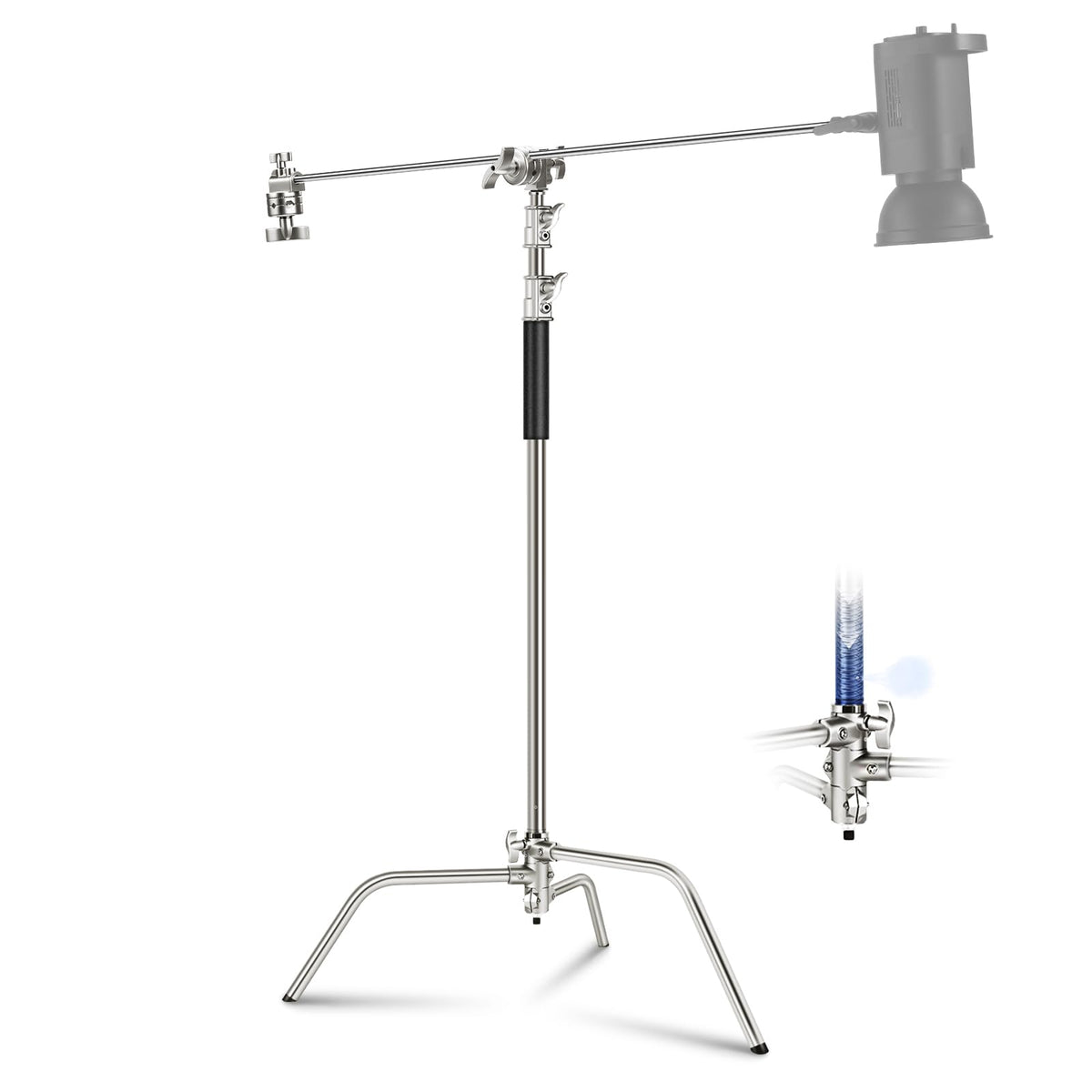 Suport NEEWER C cu braț cu braț Pro 100% oțel inoxidabil, max 10,8 ft/330 cm - SC320AC