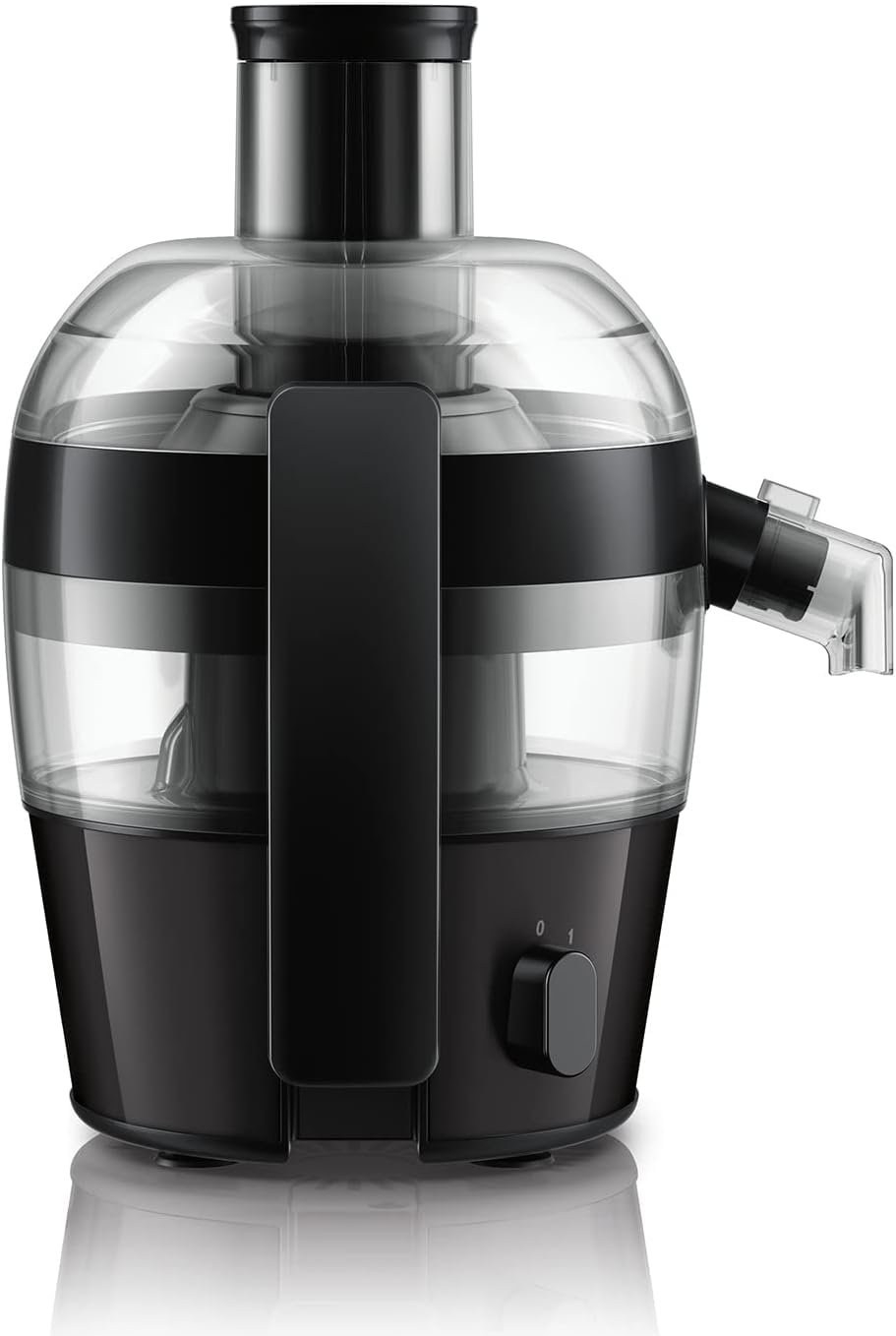 Philips Viva Collection Juicer - Compact design, QuickClean technology, direct juice in glass, 500W motor, 1.5L capacity, drip stop, easy to clean (HR1832/00)
