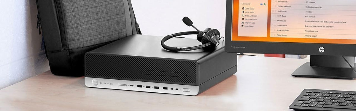 HP EliteDesk 800 G5 SFF Desktop Computer PC i5-8500 16GB RAM (Renewed)