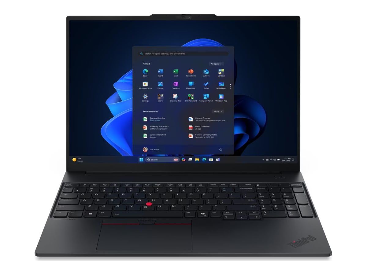 Lenovo ThinkPad E16 Gen 3 22AY - 180° hinge design - Intel Core Ultra 7 256V - Win 11 Pro - Intel Arc Graphics 140V - 16 GB RAM - 512 GB SSD TCG Opal Encryption 2, NVMe - 40.6 cm (16")