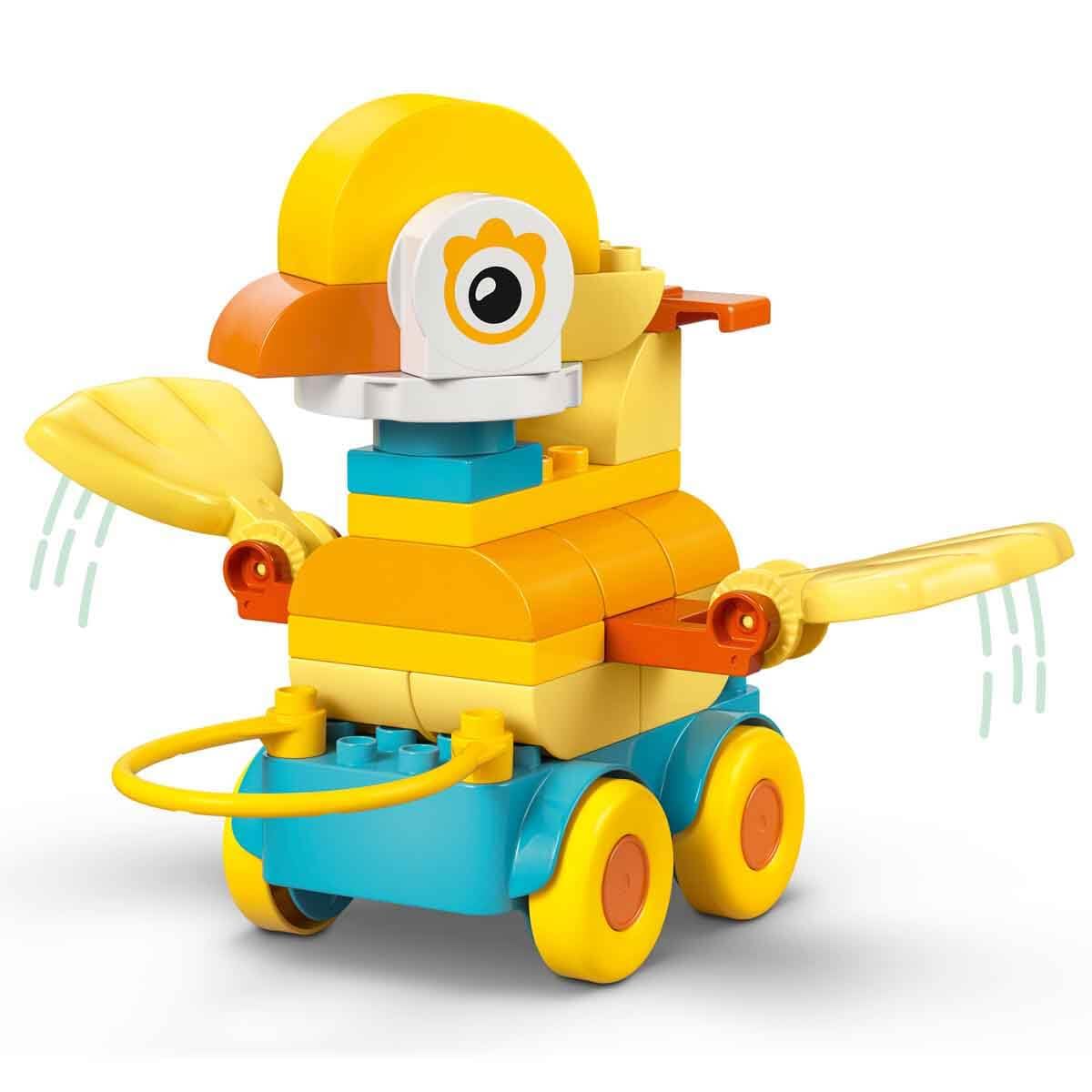 LEGO DUPLO Town Animals on Wheels 3-in-1 Set - Montessori Toy for Building Duck, Fish or Dog with Wheels and Pull Handle - Gift for Girls and Boys from 2 Years - 10448