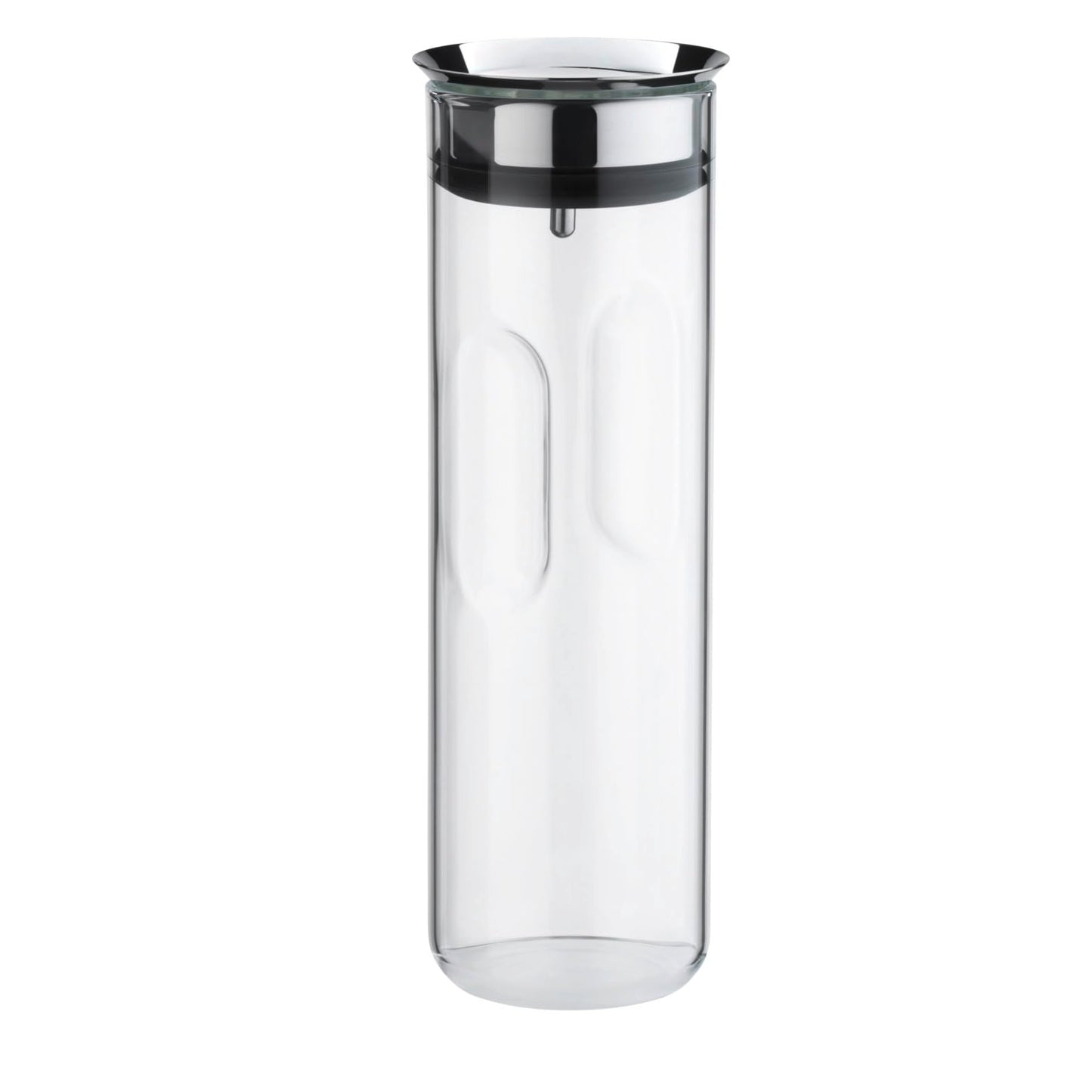 WMF Motion water carafe 1.25l, height 29 cm, glass carafe with lid, silicone lid, CloseUp closure, recessed grip, water carafe with lid, dishwasher safe - 651036040