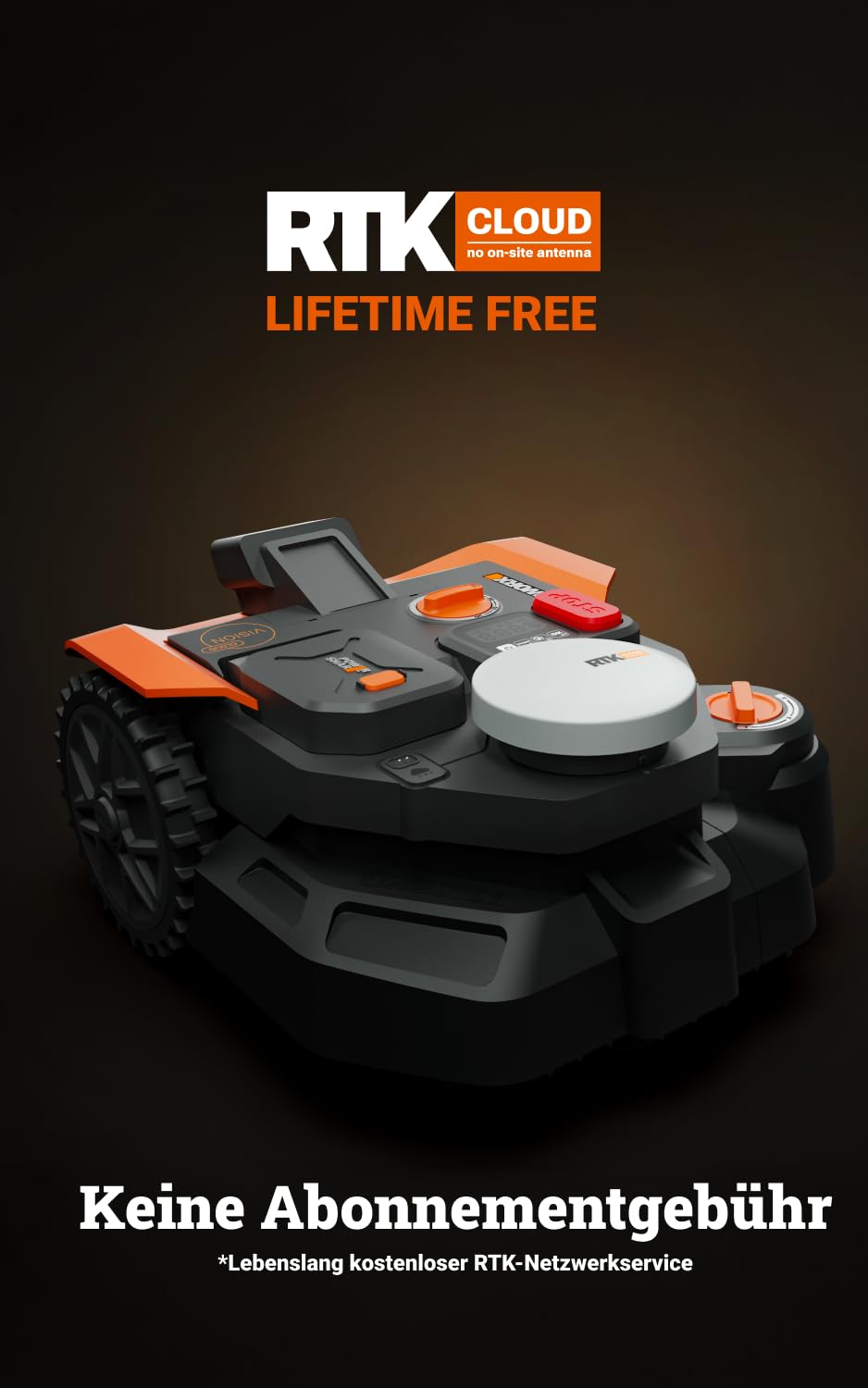 Worx Vision Cloud WR308E, 2WD Robotic Mower without Boundary Wire, 800 m²