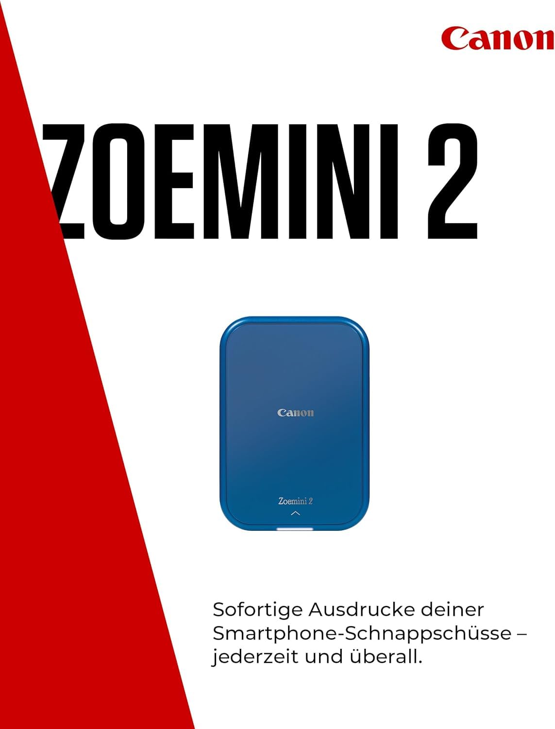 Canon ZOEMINI 2 Mini Photo Printer for Mobile + 10 Print Set - 5452C005