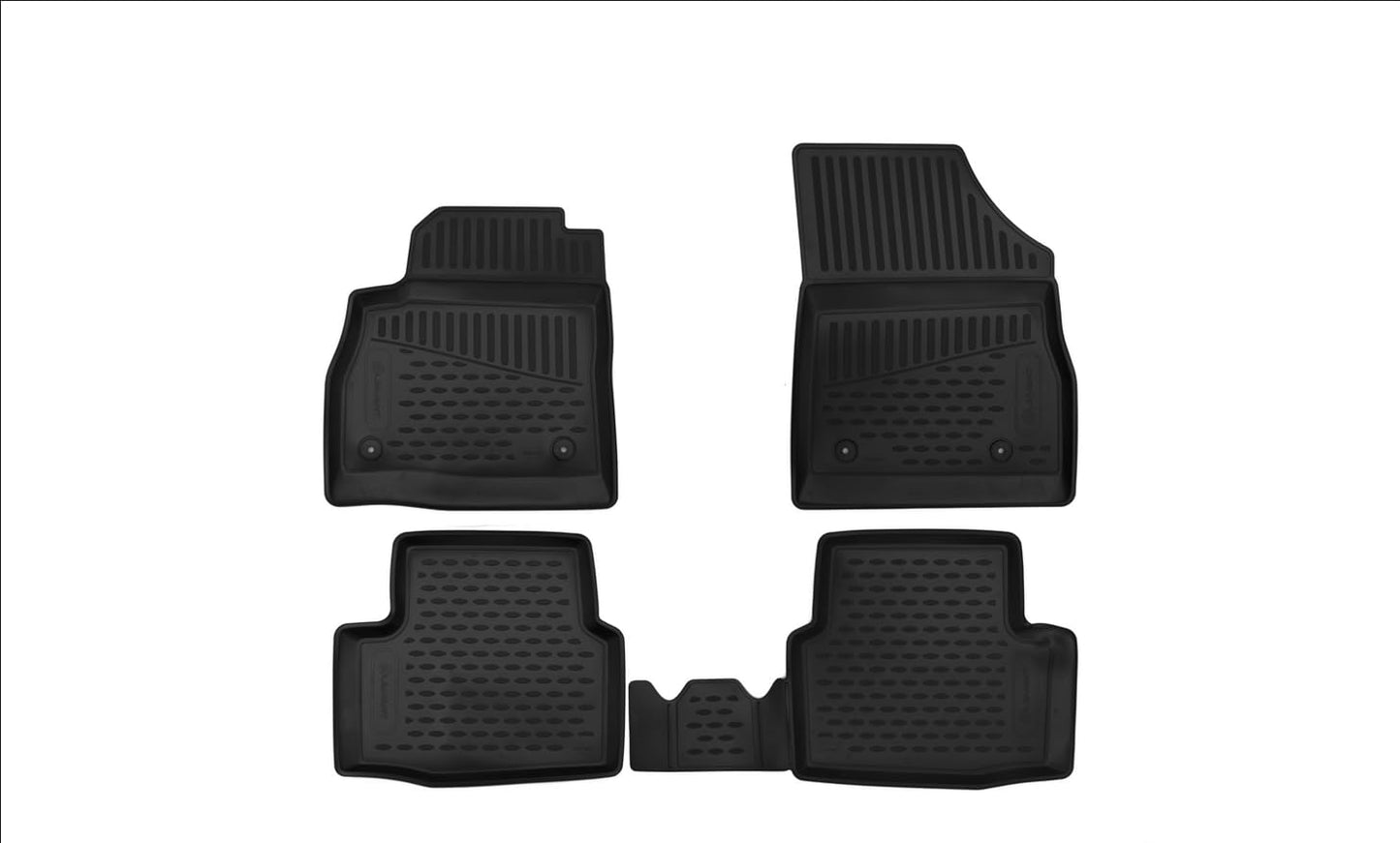 Element 3D rubber floor mats suitable for Opel Astra K | 2015-2021 | 100% custom-fit all-weather floor mats made of TPE, high edge, waterproof, non-slip, odorless - OPEL
