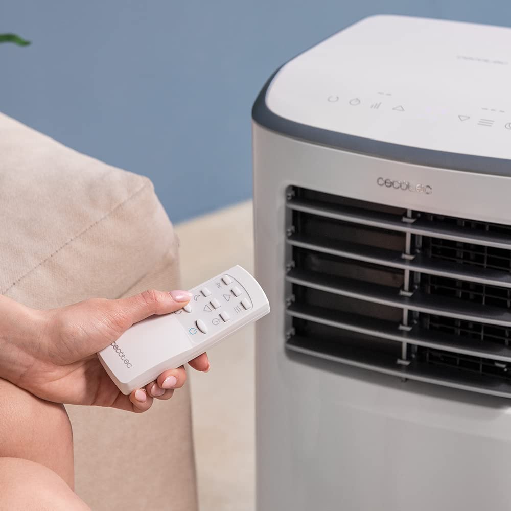 Cecotec portable air conditioner with remote control and tactile control Forceclima 7400 Touch. 7000 BTU, LED screen, 4 modes, 2 speeds, coverage up to 15 m2 - 08171