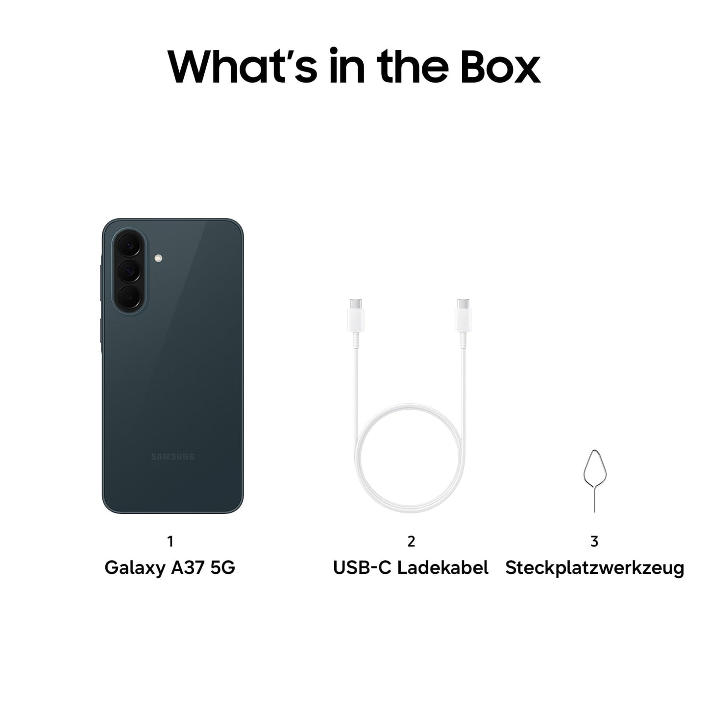 Samsung Galaxy A37 5G, Slim AI smartphone, Awesome Intelligence, 256 GB storage space, 50 MP wide-angle camera, Up to 2 days battery life, IP68, Awesome Graygreen, 2.5 year manufacturer's warranty
