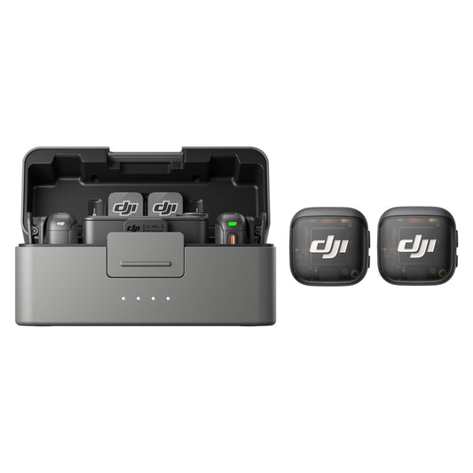 DJI Mic 3 (4 Transmitters + 1 Receiver + Charging Cradle), Wireless Mini Microphone for iPhone/Camera/Android, Multi-Person Recording, Extended Runtime, Lavalier Microphone - 6937224116344