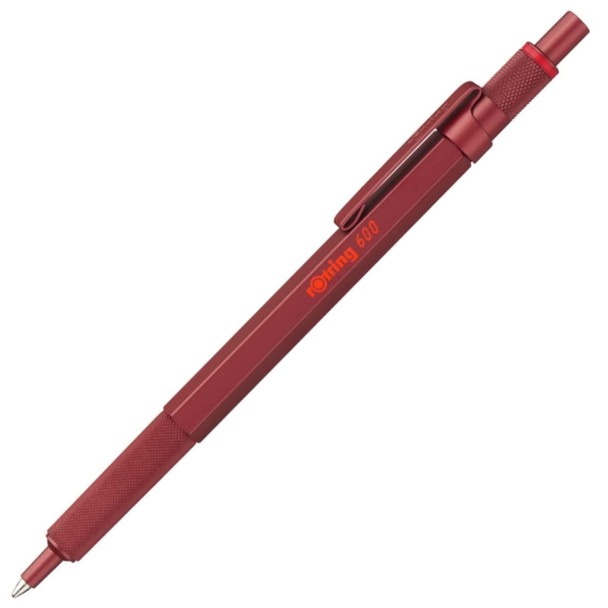 rOtring 600 Ballpoint Pen | Medium Tip | Black Ink | Red Barrel | Refillable - 2114261