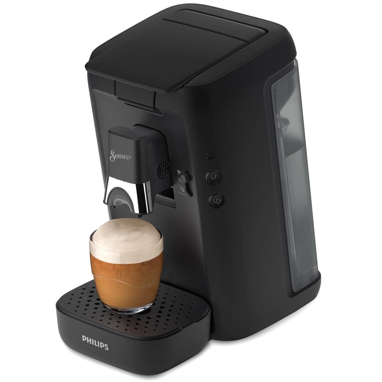PHILIPS Senseo Maestro coffee pad machine - Intense Plus technology, high-quality espresso quality, environmentally friendly design, 1.2L water tank, memo function, descaling indicator (CSA260/60)