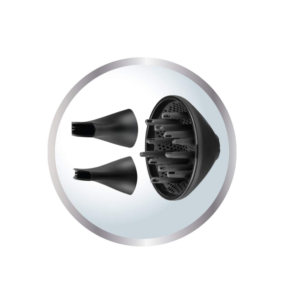 Remington Hair Dryer Professional Ions [powerful & side professional control] SupercarePro Technology (2200W, 130km/h, 3 styling attachments, durable hairdresser AC motor) AC7250 [Amazon Exclusive] - 45719560100