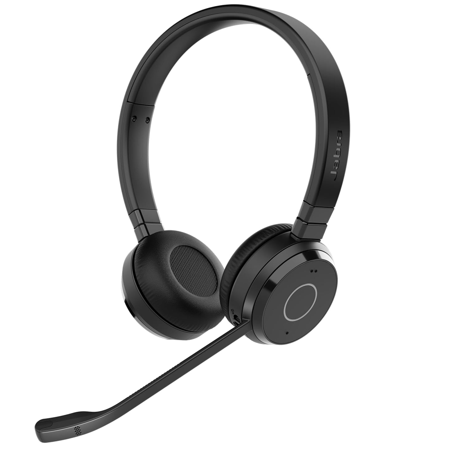 Jabra Evolve 65 TE (3rd Edition 2025) Wireless Bluetooth Stereo Headset with Noise Canceling Microphone, Connects 2 Devices, 16h Battery Life, USB-A Adapter, MS Teams Certified, Black - 6699-833-309