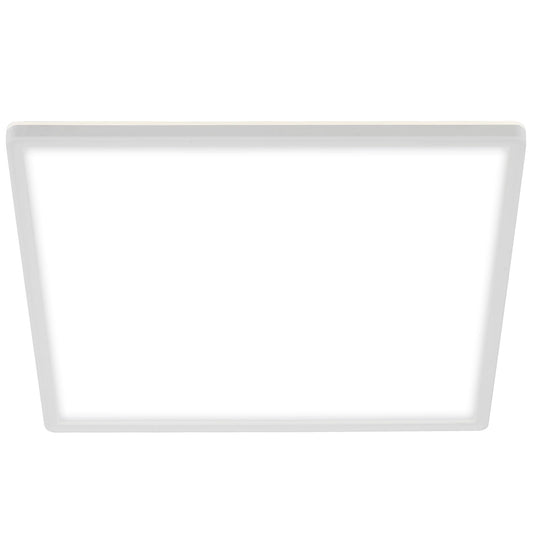 BRILONER - LED ceiling lamp with indirect light, 3 cm flat, light neutral white, lamp, ceiling light, living room lamp, LED panel, kitchen lamp, ceiling lighting, bedroom lamp, 42x42x3 cm, white - 7158-416