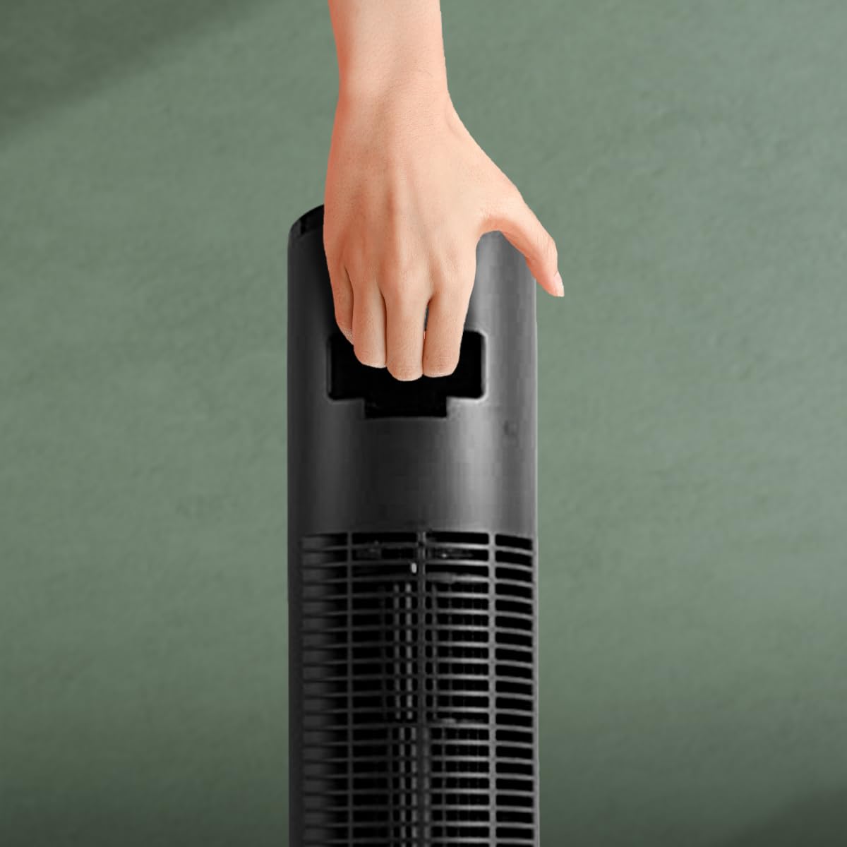 Cecotec tower fans EnergySilence 8150 Skyline, 1 height 42", 55W, remote control, LED screen, 3 speeds, 80º oscillation, black - 08202