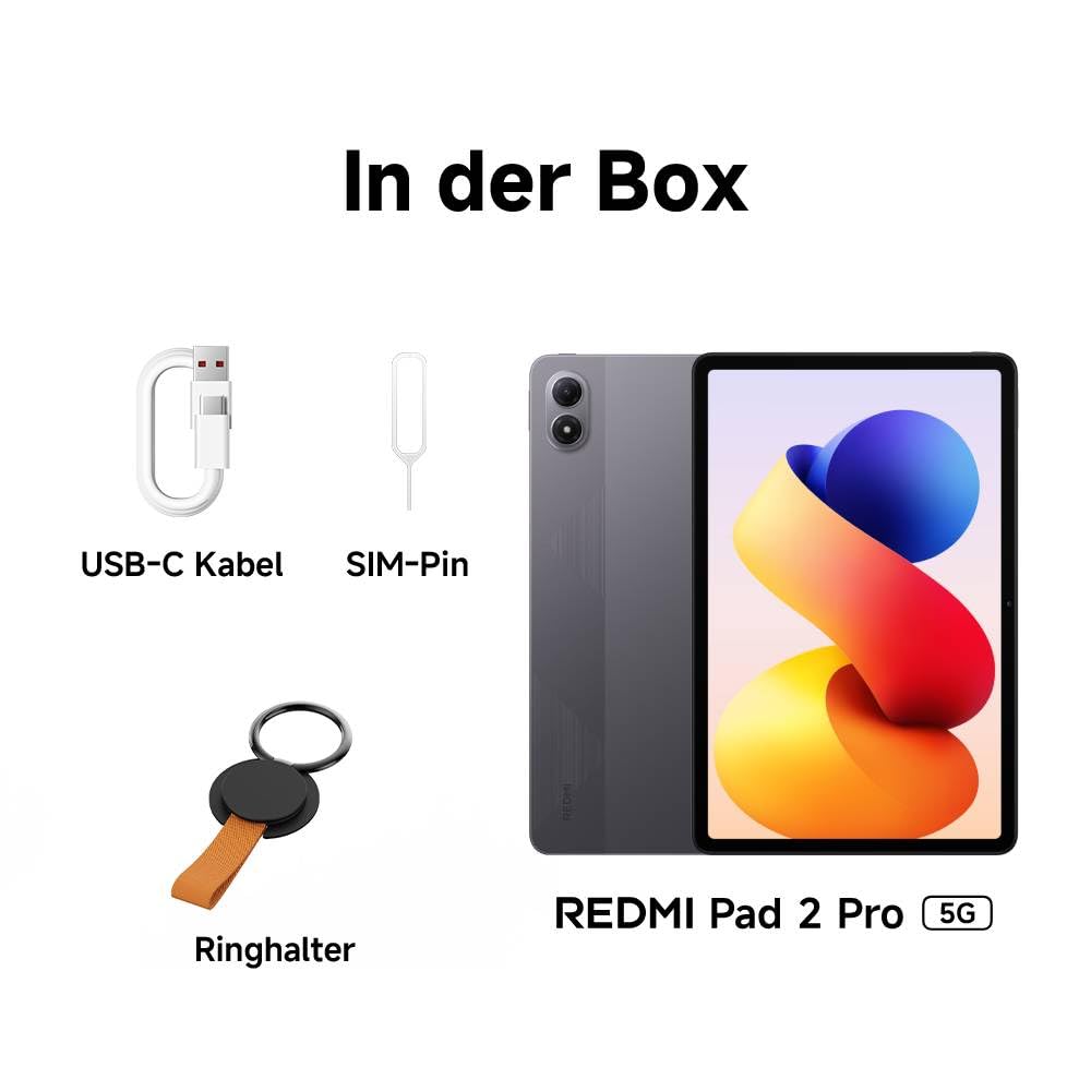 XIAOMI REDMI Pad 2 Pro 5G, 6+128GB, 12.1", 12000mAh large battery, Graphite Gray