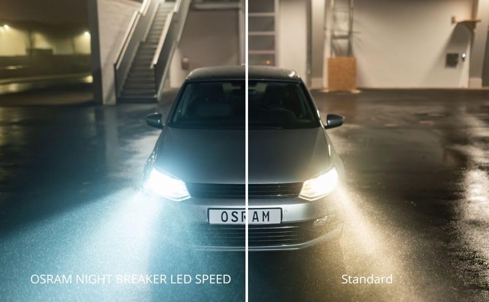 OSRAM NIGHT BREAKER LED SPEED H7 450, LED high and low beam with street approval, up to 450% more brightness, 6000K, quick installation, no mechanical accessories necessary, LEDEC02 integrated - 64210DWNBSP-2HB-450