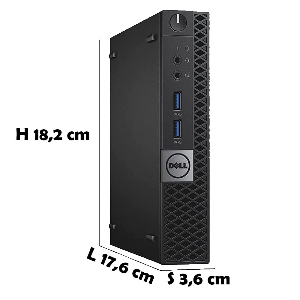 Micro PC Desktop DELL OptiPlex 7040 | Core i7 up to 3.60 GHz Windows 11 Pro | 16 GB RAM SSD 240 GB | USB 3.1 HDMI Mini Computer for Business Office Desk (Refurbished)