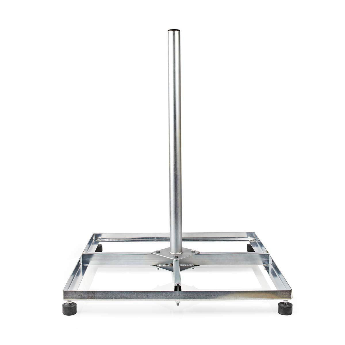 Nedis - Satellite Stand Balcony - 4 x 30 x 30 cm - Galvanized Steel - Silver - 5412810298051