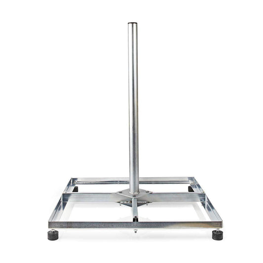 Nedis - Satellite Stand Balcony - 4 x 30 x 30 cm - Galvanized Steel - Silver - 5412810298051