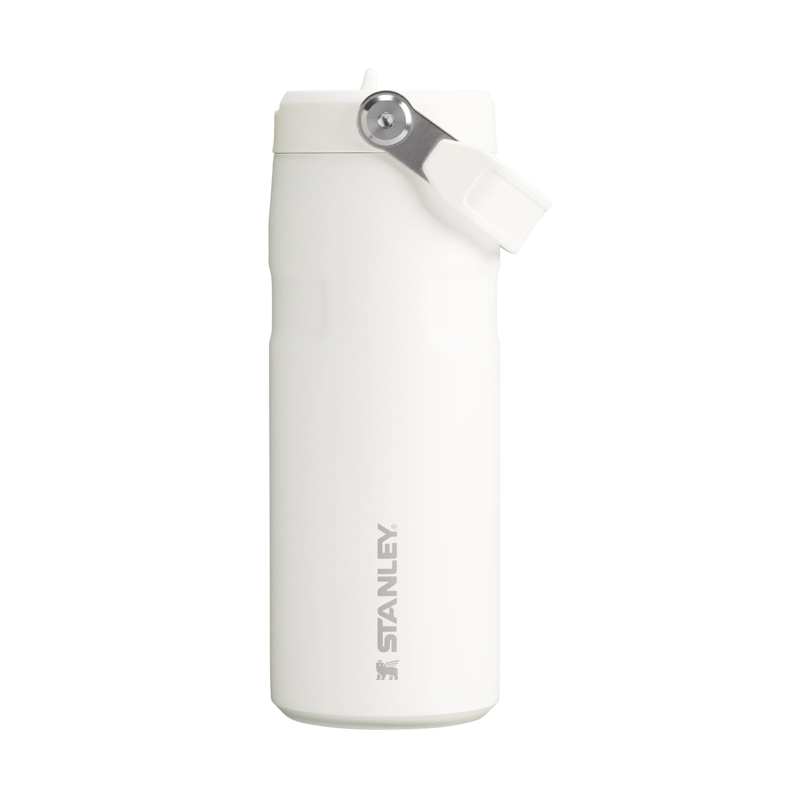 Stanley 1913 Flip Straw drinking bottle with straw 0.47L - Thermo mug Cools for 8 hours - Ice cold for 40 hours - BPA-free - Leak-proof - For cup holders - Dishwasher safe - Frost - 100000112669