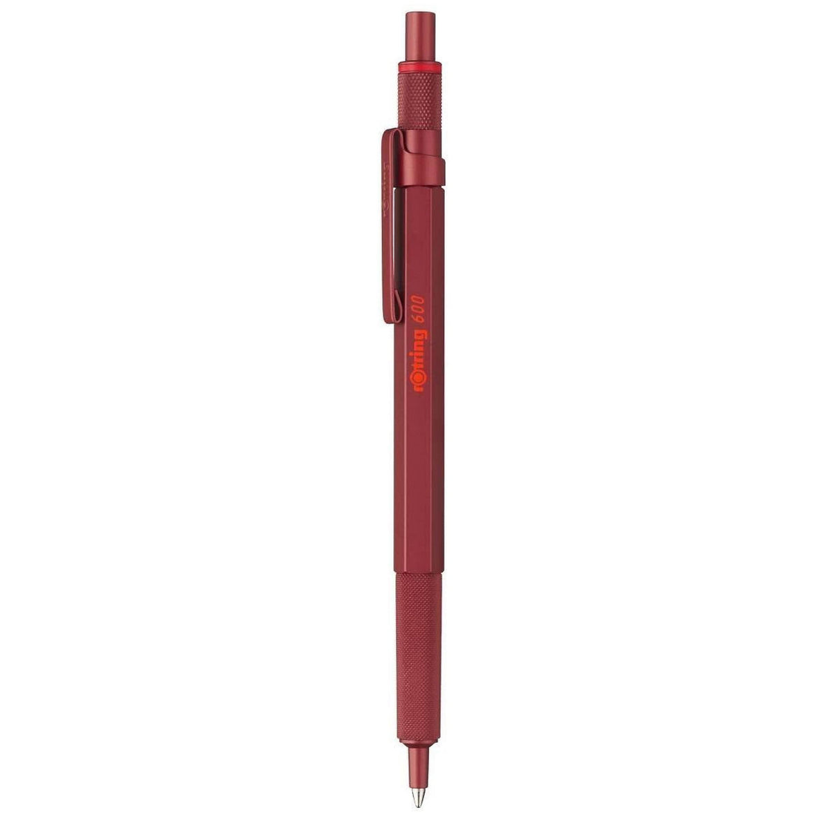 rOtring 600 Ballpoint Pen | Medium Tip | Black Ink | Red Barrel | Refillable - 2114261