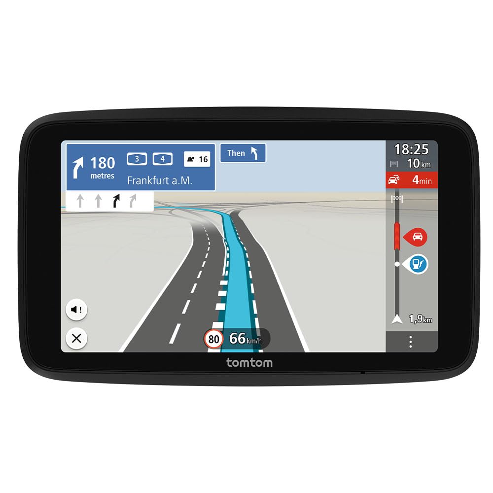 TomTom car navigation system GO Classic 2nd (6 inches, traffic jam avoidance thanks to TomTom Traffic, map updates for Europe included, updates via WiFi, dynamic lane assistant, integrated, reversible holder) - 1YF6.002.00