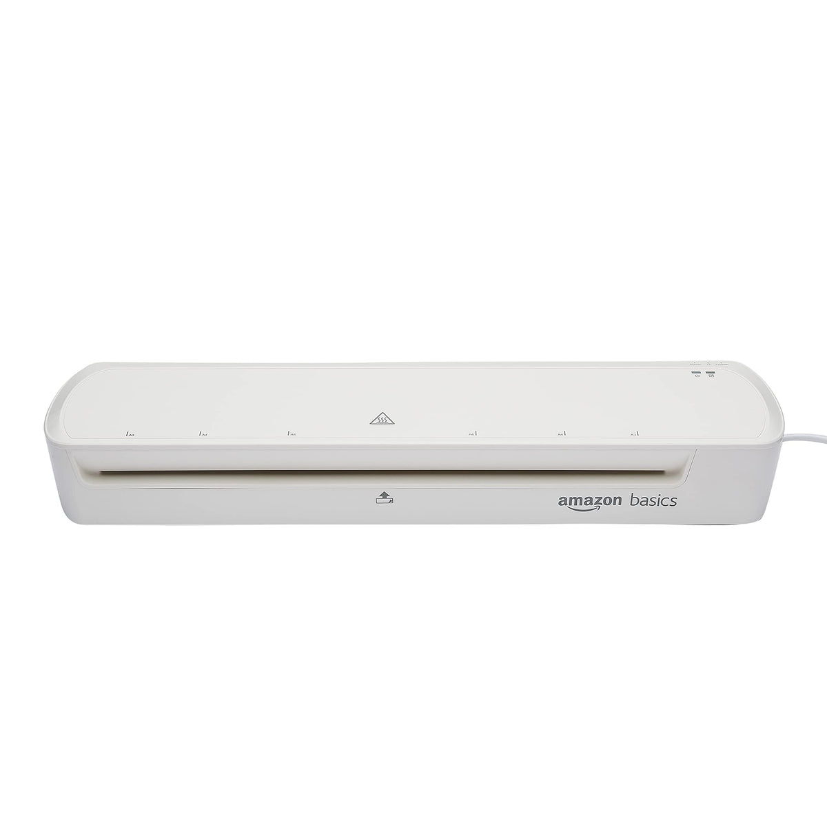 Amazon Basics Laminating Machine A3 Format, White, Including 20 Laminating Pouches - BS1-WHT-TW