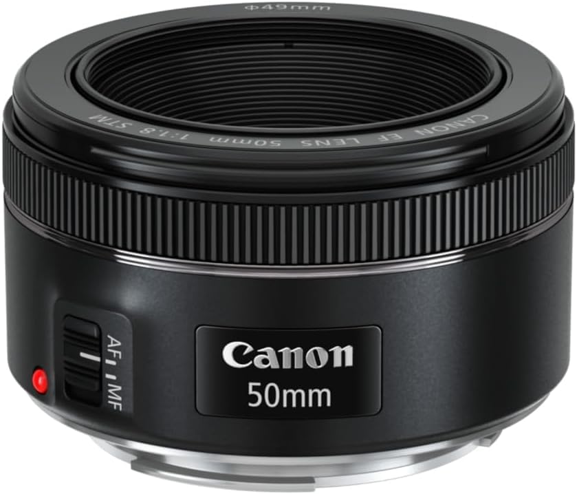 Canon EF 75-300mm F4.0-5.6 III zoom lens (58mm filter thread) black & EF 50mm F1.8 STM lens (58mm filter thread) black - 6473A003[AA]