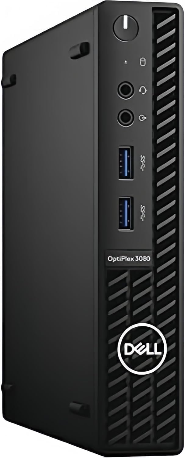 Dell OptiPlex 3080 Mini Desktop-PC, Intel Core i5-10500T, 16GB RAM, 512GB SSD, US-Layout, QWERTY, WiFi, Bluetooth, Windows 11 Pro (Refurbished)