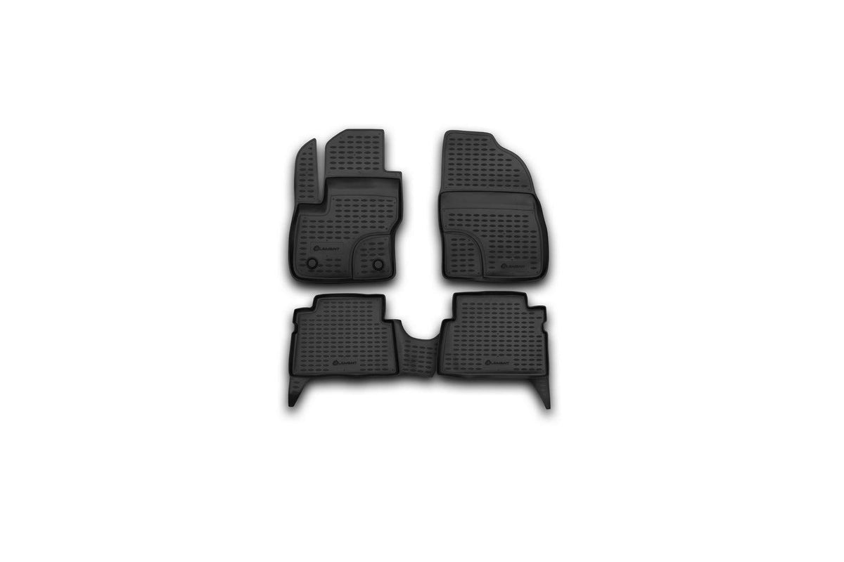 Element 3D Covorase din cauciuc potrivite pentru Ford Focus C-MAX | 2003-> | Covorase pentru toate vremile din TPE, 100% adaptate, cu margine înaltă, impermeabile, antiderapante, fără miros - FORD